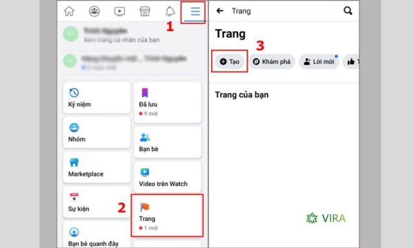 Bước 2: Tạo fanpage trên facebook