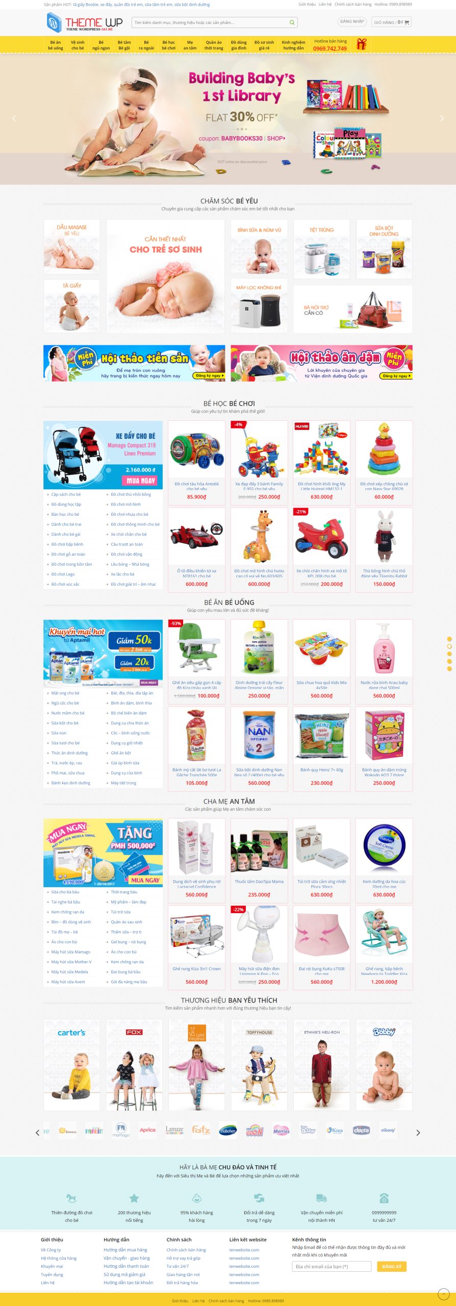 V1711 – Web shop mẹ và bé