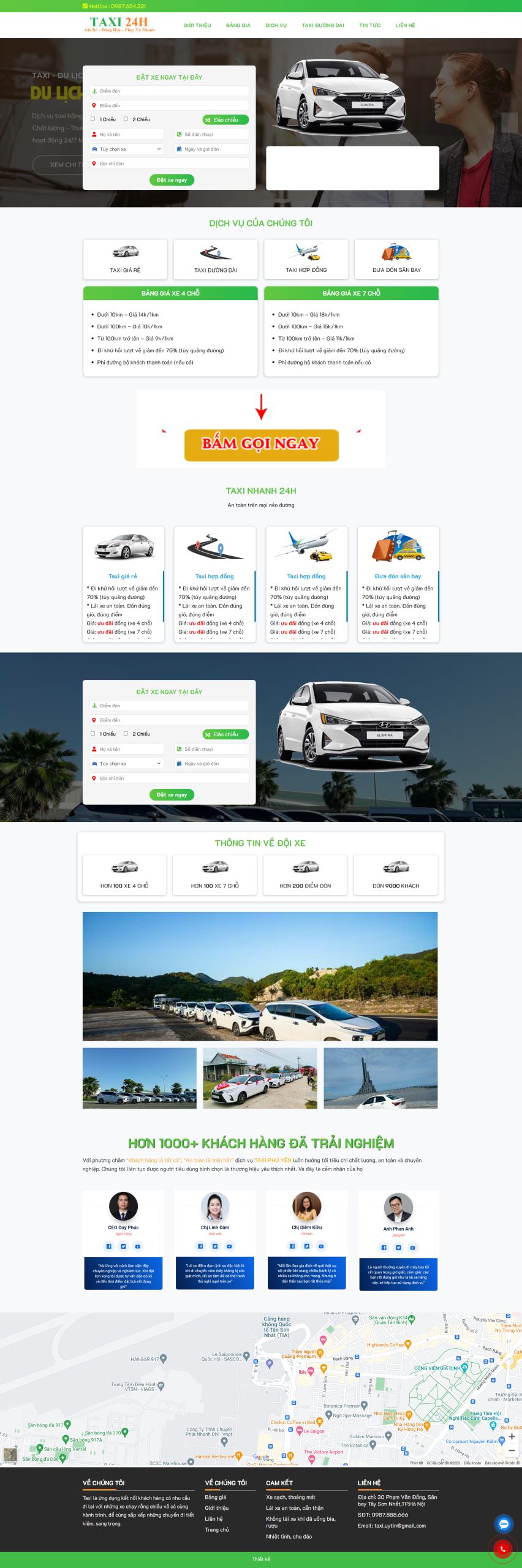 V1775 – Thiết Kế Website Taxi 2