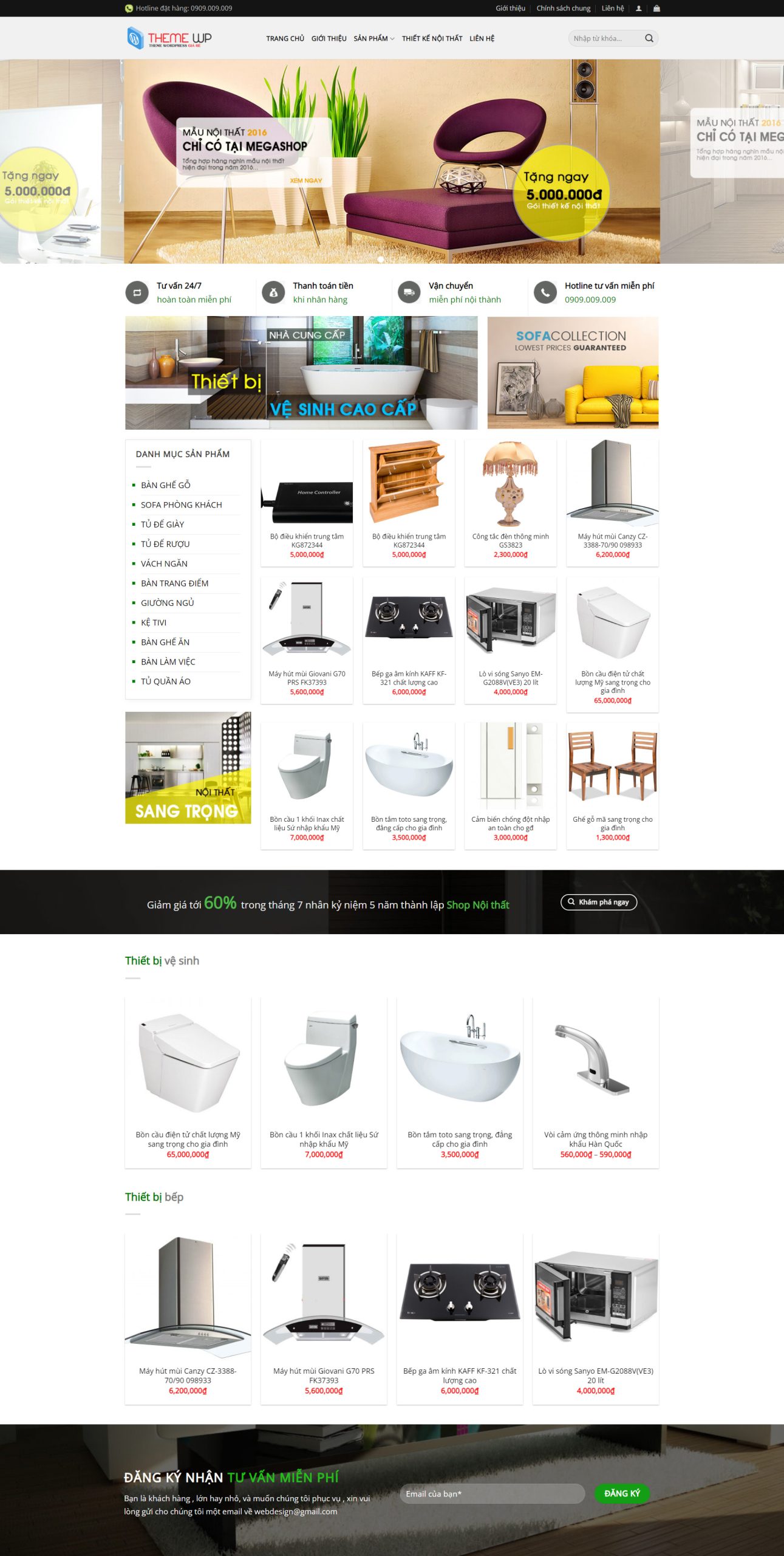 V1725 – Web shop nội thất