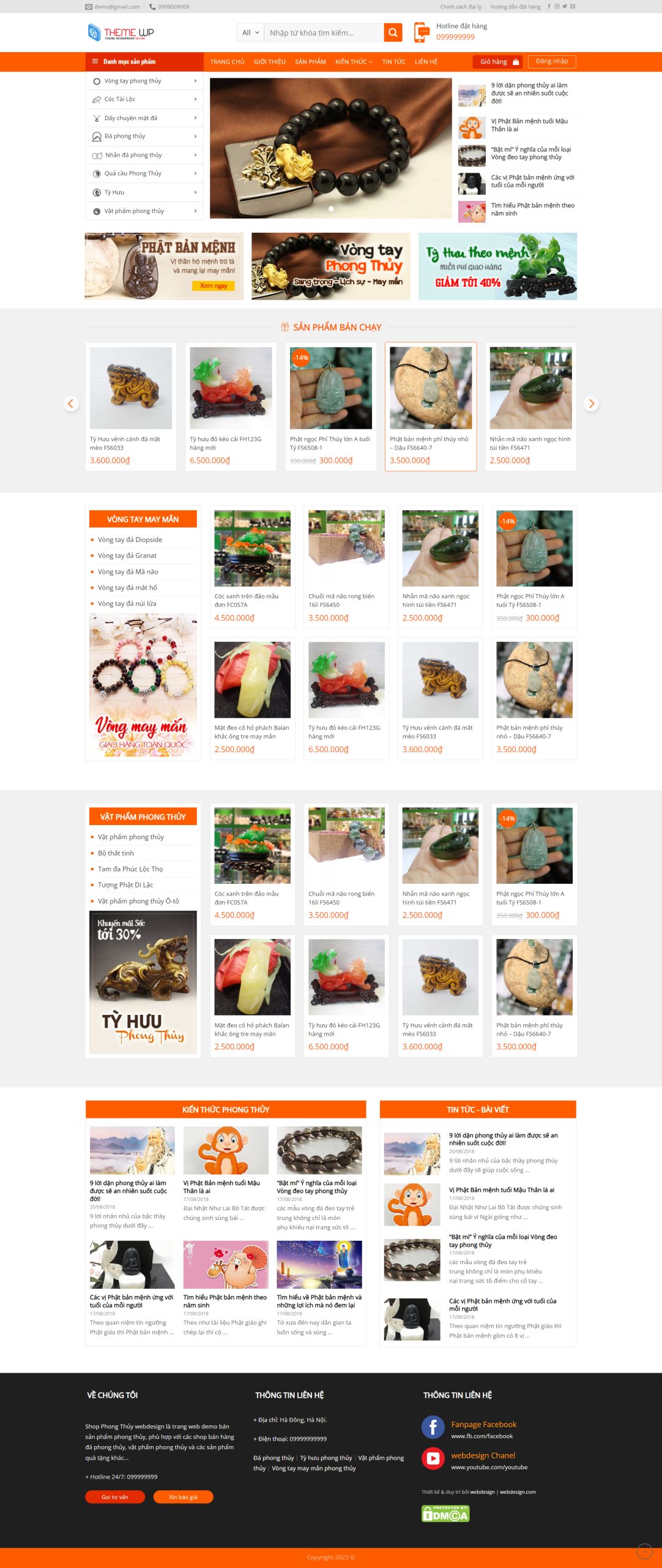 V1726 – Web shop phong thủy