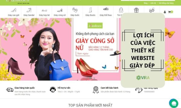  Lợi ích của việc thiết kế website giày dép mang lại