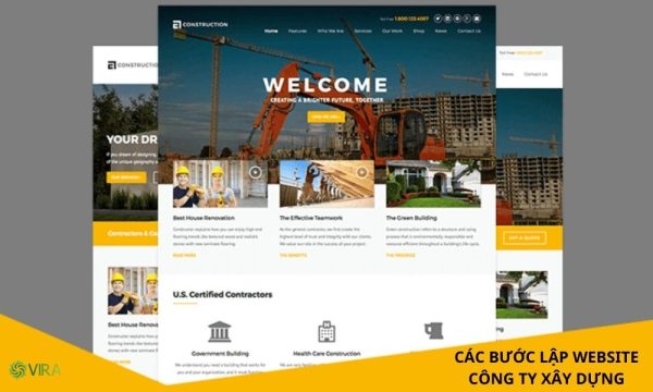 Các bước lập website công ty xây dựng