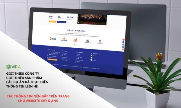 Các thông tin nên đặt trên trang chủ website xây dựng