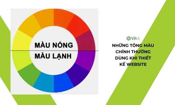 Những tông màu chính thường dùng khi thiết kế website