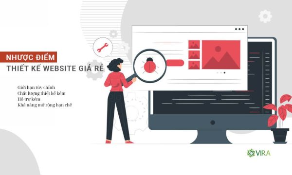 Nhược điểm thiết kế website giá rẻ