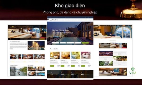 Các phong cách thiết kế website homestay đẹp