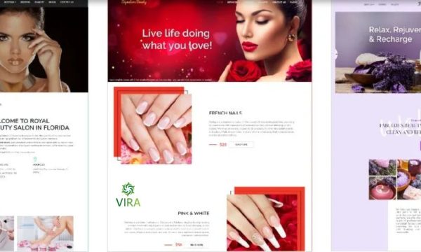 Dịch vụ thiết kế website tiệm nails đẹp, uy tín, giá rẻ