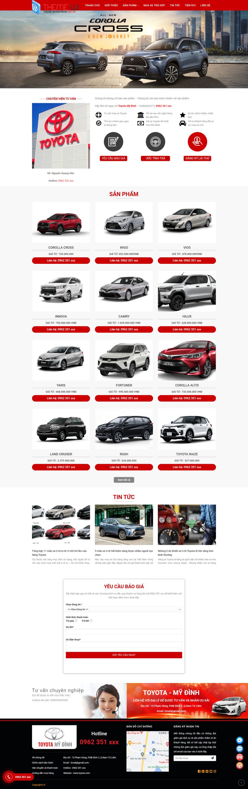 V1647 – Web ô tô toyota